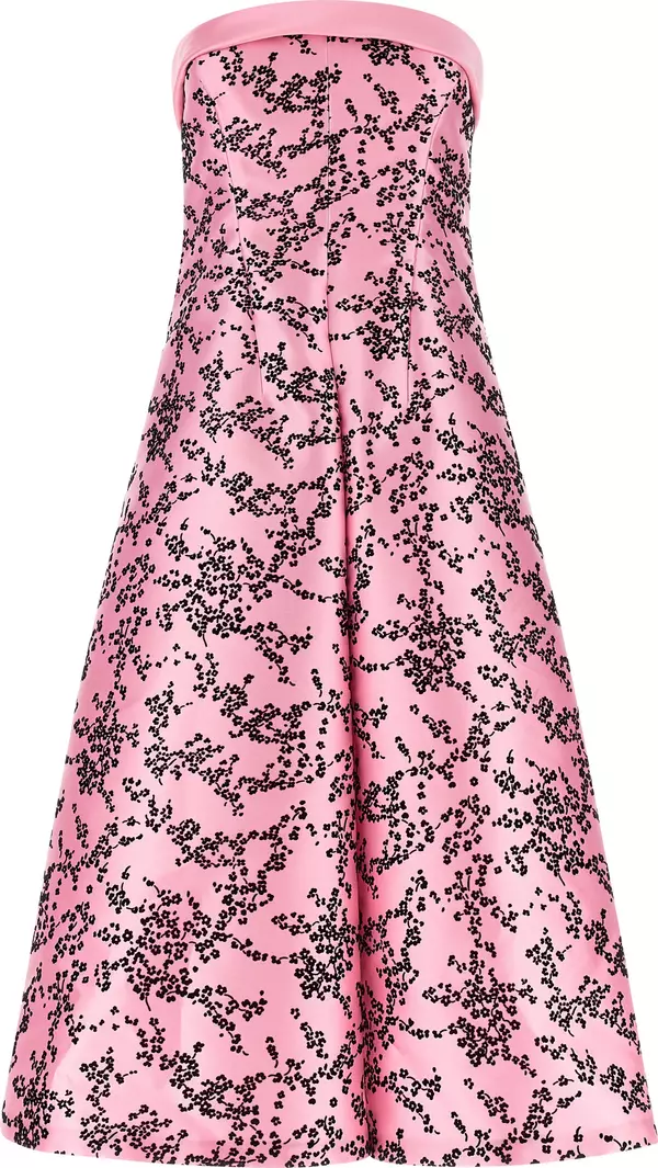 Multicolor Polyester Midi Dress
