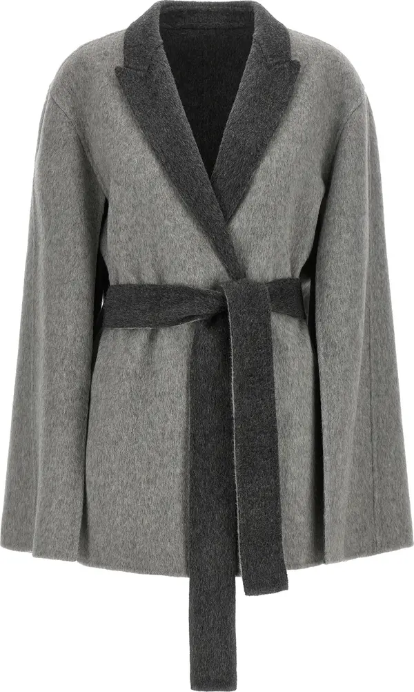 Gray Wool Cardigan