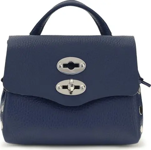Blue Calf Leather Bos Taurus Shoulder Bag