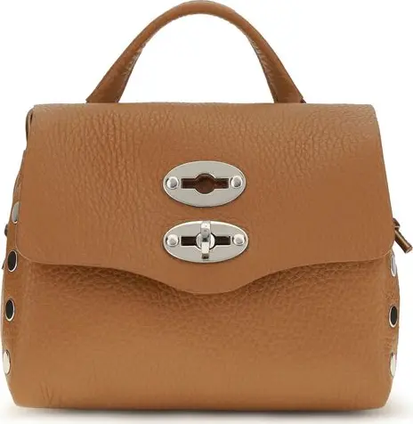 Beige Calf Leather Bos Taurus Shoulder Bag
