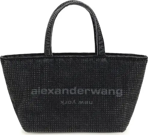 Gray Cotton Shoulder Bag