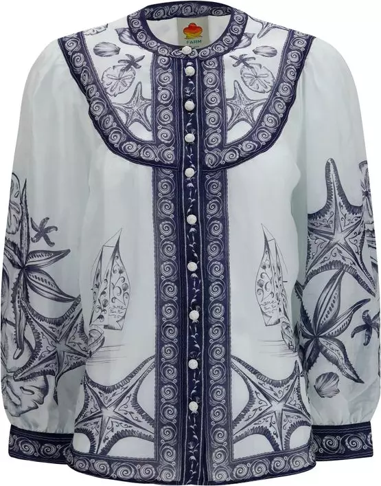 White Ramie Blouse