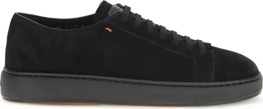 Black Calf Leather Bos Taurus Low Top Sneakers