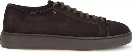 Brown Calf Leather Bos Taurus Low Top Sneakers