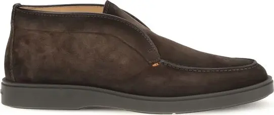 Brown Calf Leather Bos Taurus Ankle Boots