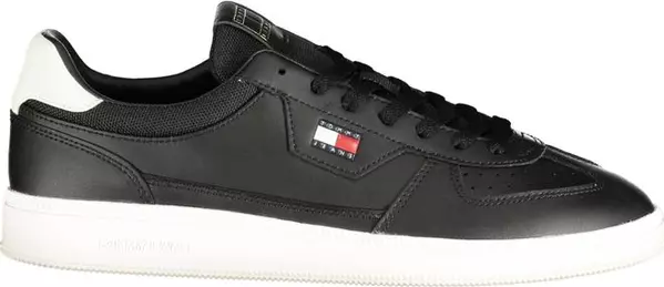 Black Polyurethane Men's Sneaker