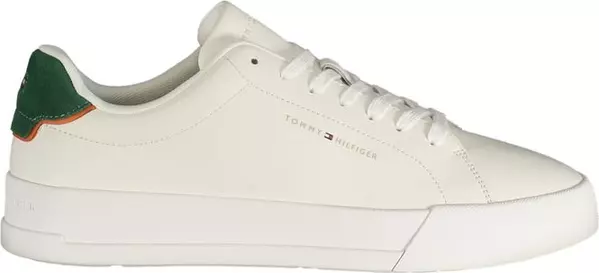 White Polyurethane Men's Sneaker