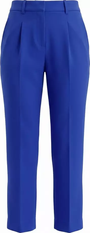 Blue Wool Women Pant