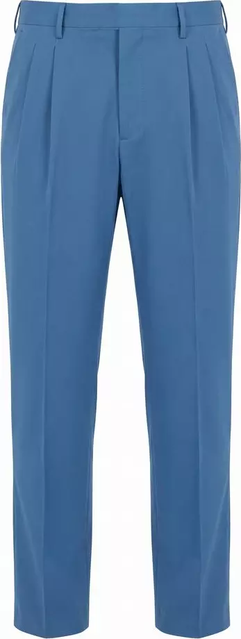 Blue Cotton Men's Pants