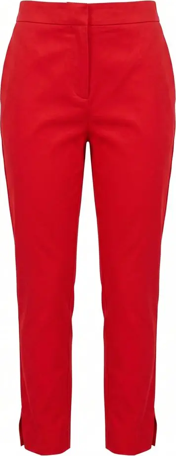 Red Cotton Women Pants