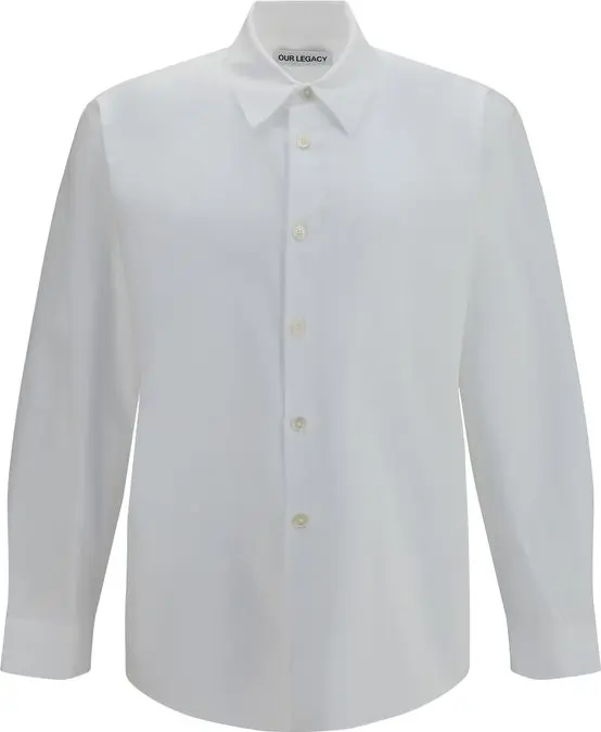 White Lyocell Dress Shirt
