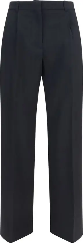 Black Wool Oves Aries Flared Pants