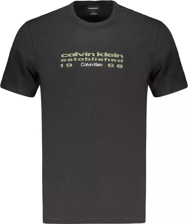 Black Cotton Men's T-Shirt