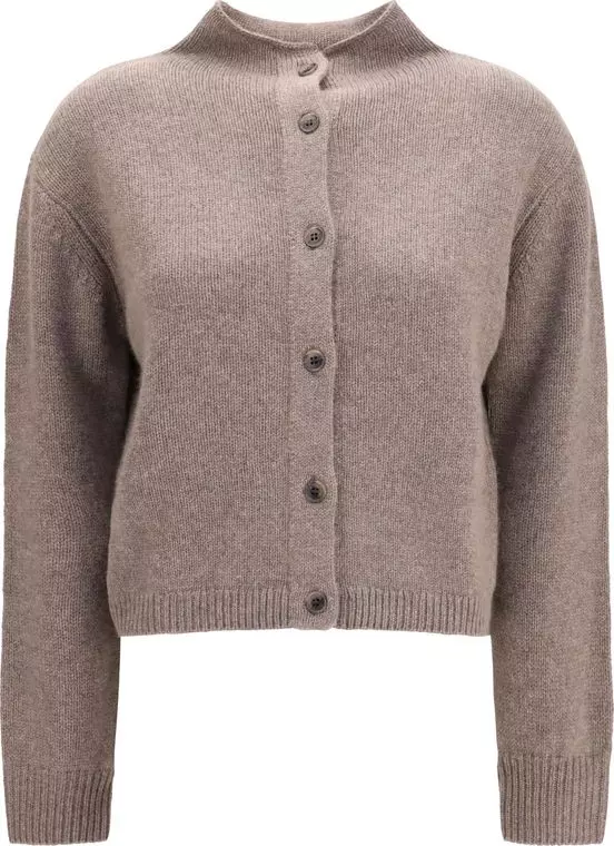 Beige Cashmere Cardigan