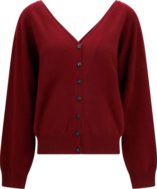 Bordeaux Cashmere Cardigan