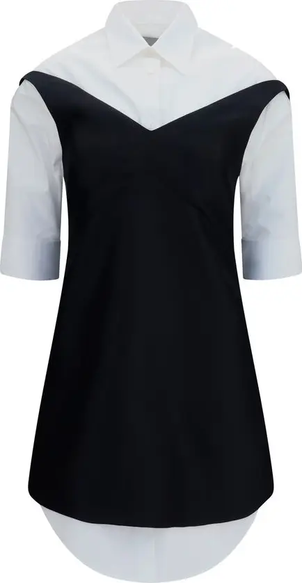 Black Wool Oves Aries Casual Dress