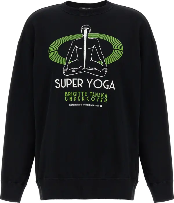 Black Cotton Sweatshirt