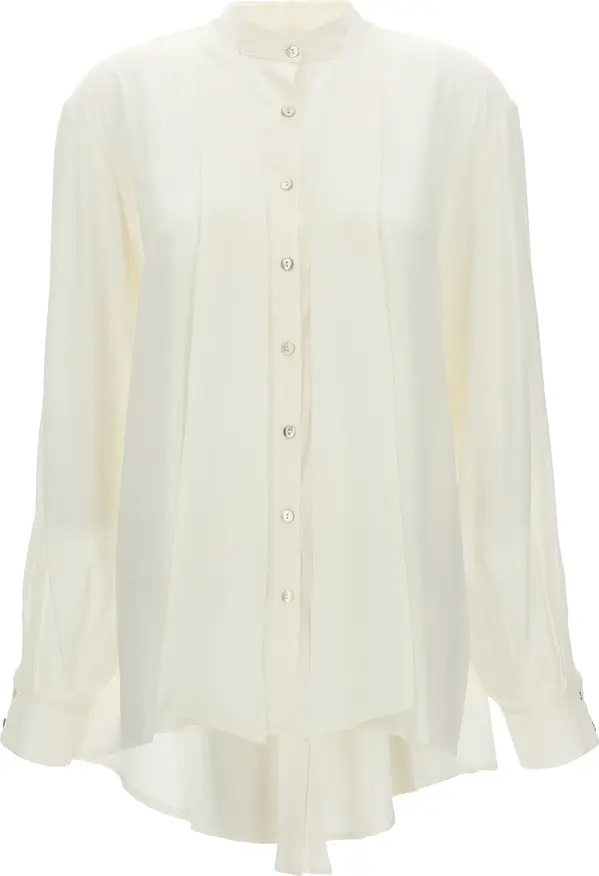 White Silk Blouse