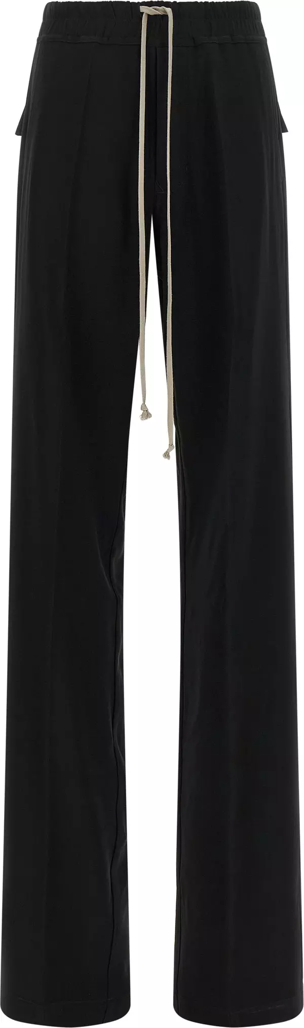 Black Viscose Casual Pants