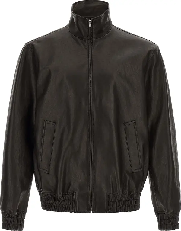Black Calfskin Leather Jacket