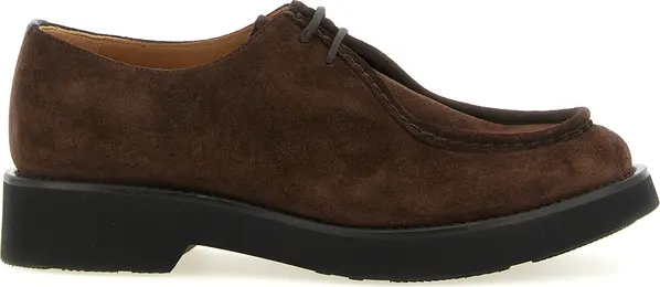Brown Calfskin Oxfords And Derbies
