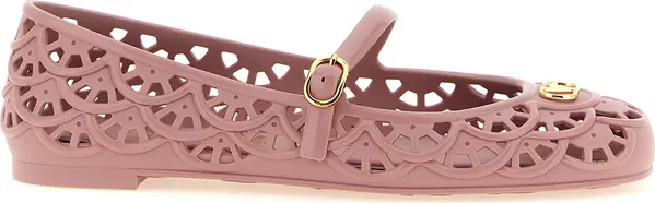 Multicolor Polyvinyl Ballet Flats