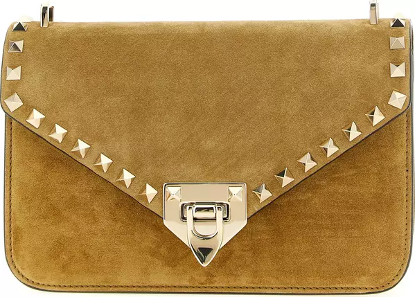 Beige Calfskin Crossbody Bag