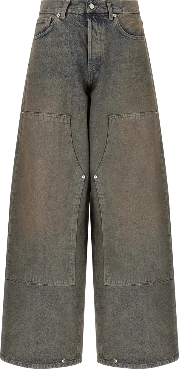 Blue Cotton Relaxed Fit Jeans