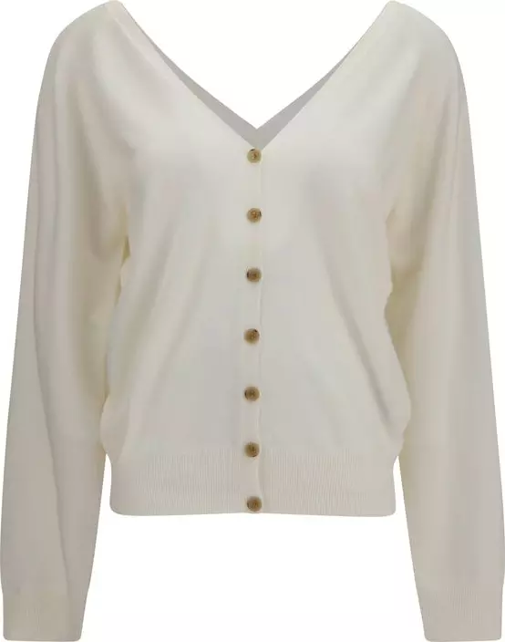 Beige Cashmere Cardigan