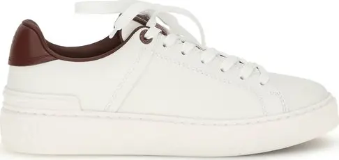 White Calf Leather Bos Taurus Athletic Sneakers