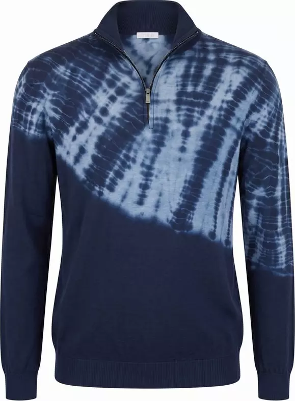 Blue Cotton Men's Sweater