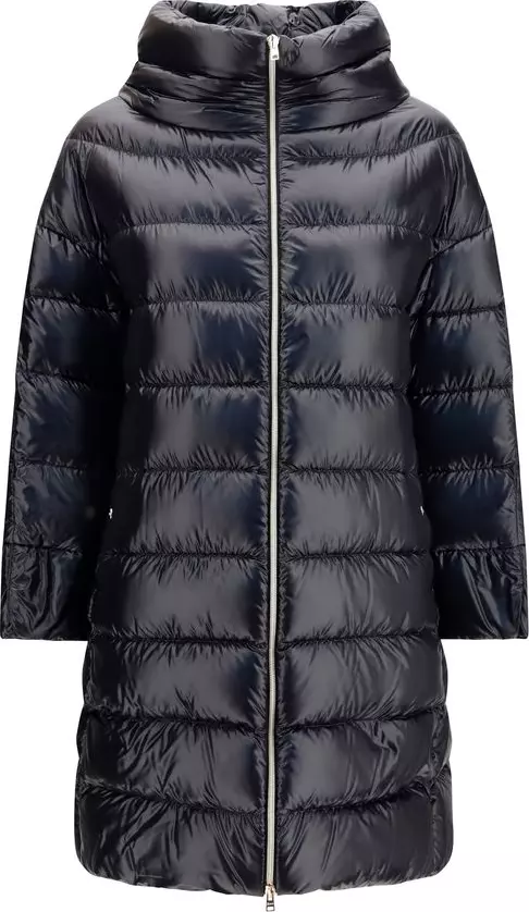 Black Polyester Coat
