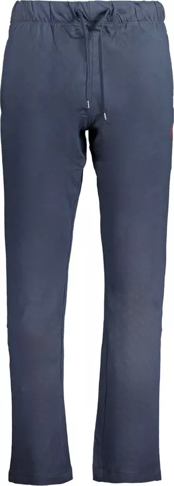 Blue Cotton Men's Trousers