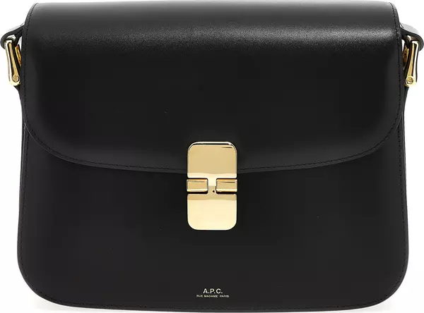 Black Cowhide Crossbody Bag