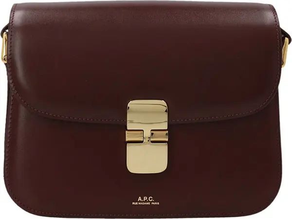 Bordeaux Cowhide Crossbody Bag
