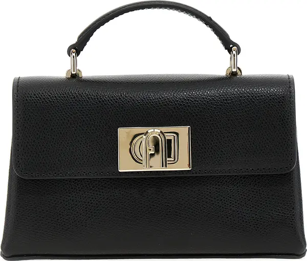 Black Leather Crossbody Bag