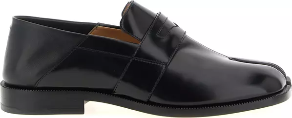 Black Calfskin Slip-On Loafers