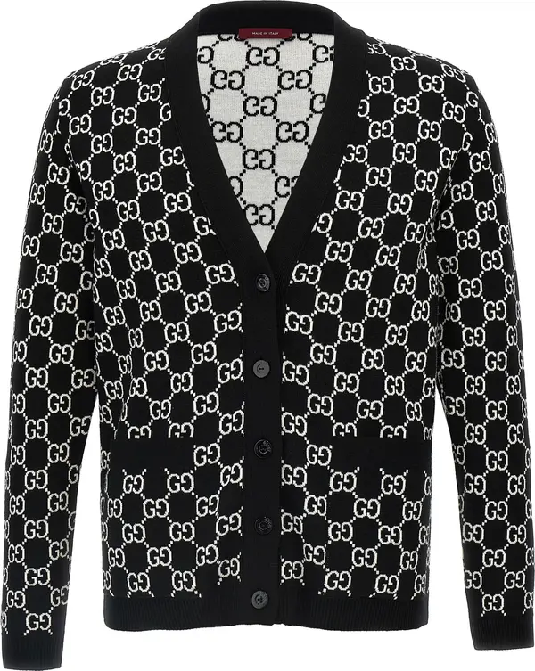 Bicolor Wool Cardigan