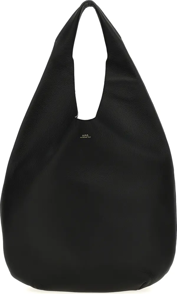 Black Calfskin Shoulder Bag
