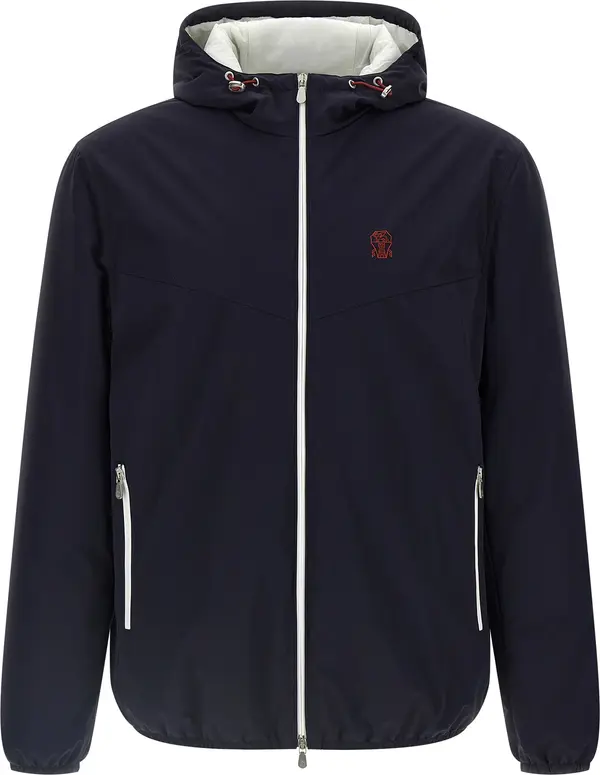 Blue Polyamide Shell Jacket