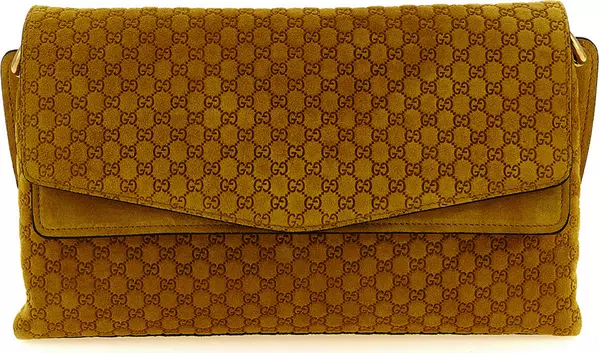 Bicolor Calfskin Shoulder Bag