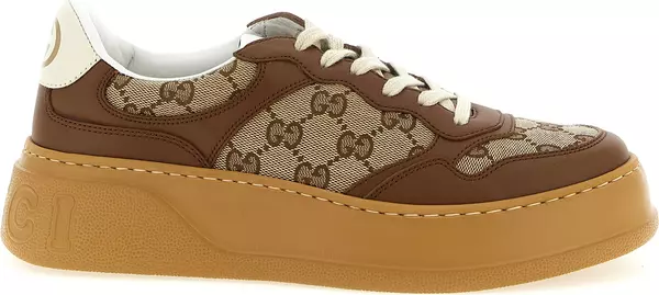 Brown Calfskin Chunky Sneakers