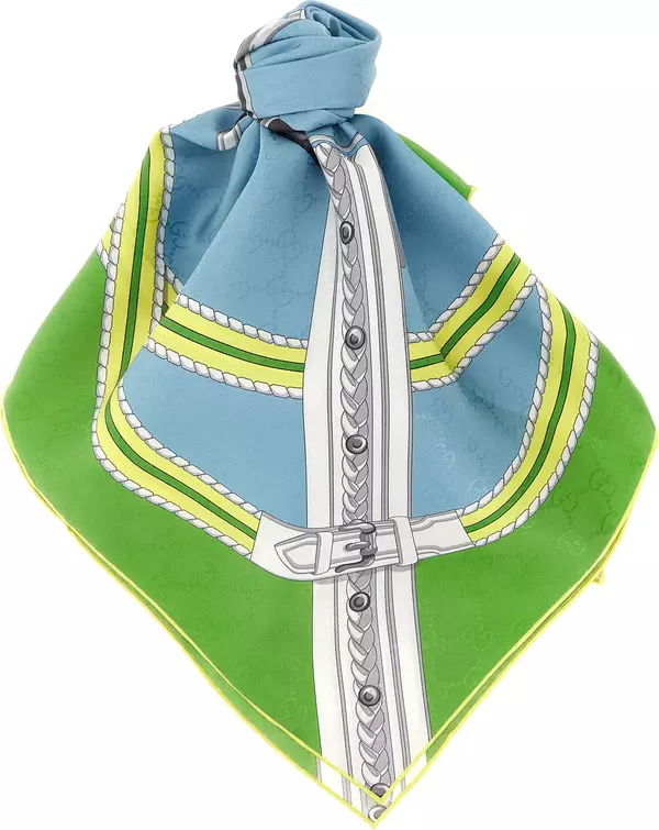 Multicolor Silk Scarf