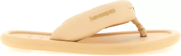 Beige Rubber Slides