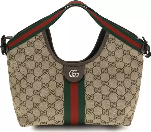 Beige Fabric Shoulder Bag
