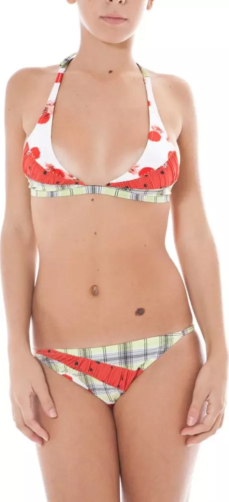 Multicolored Nylon Womens Swimwear