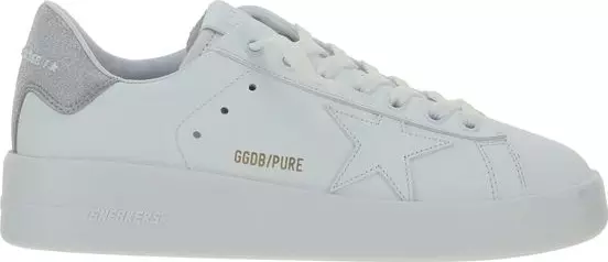 White Calf Leather Bos Taurus Platform Sneakers
