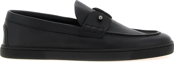 Black Calfskin Slip-On Loafers