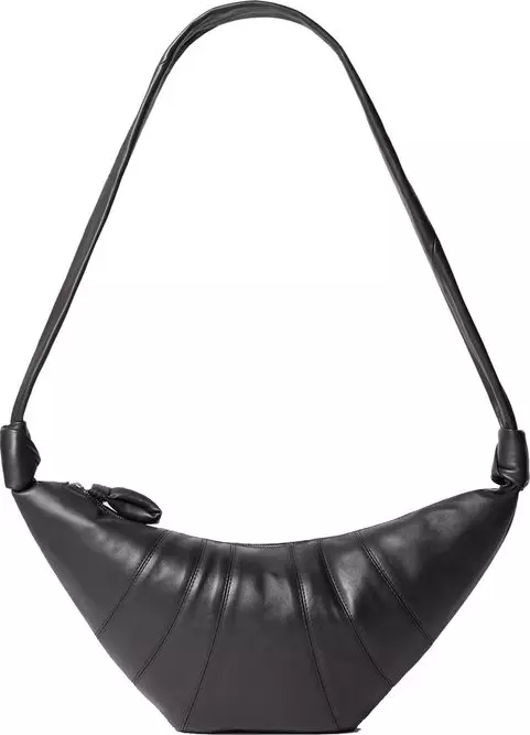 Brown Lamb Leather Shoulder Bag