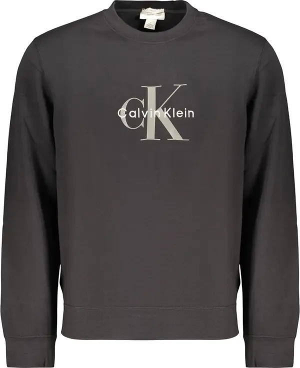 Black Cotton Mens Sweatshirt